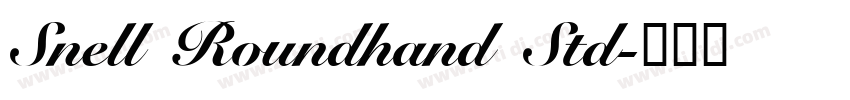Snell Roundhand Std字体转换